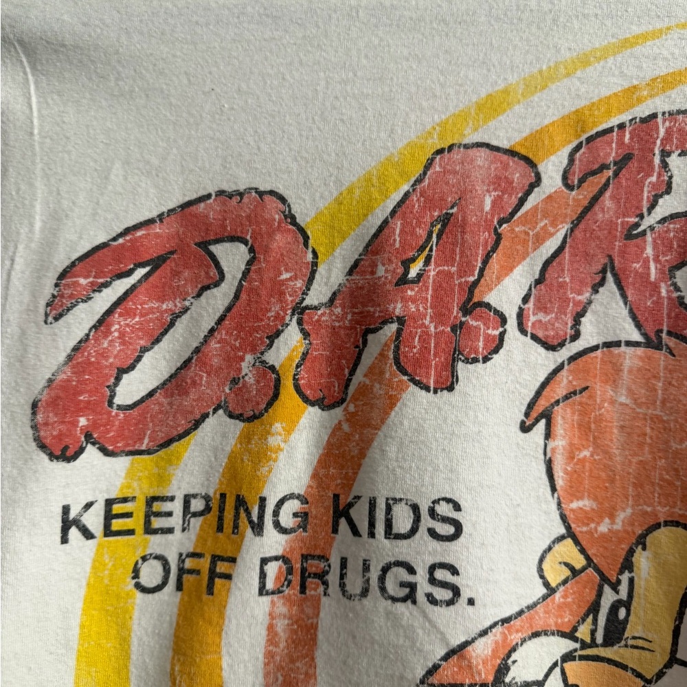 D.A.R.E Original Vintage 80’s tee Featuring Daren The Lion Size M. RARE. - Picture 6 of 10